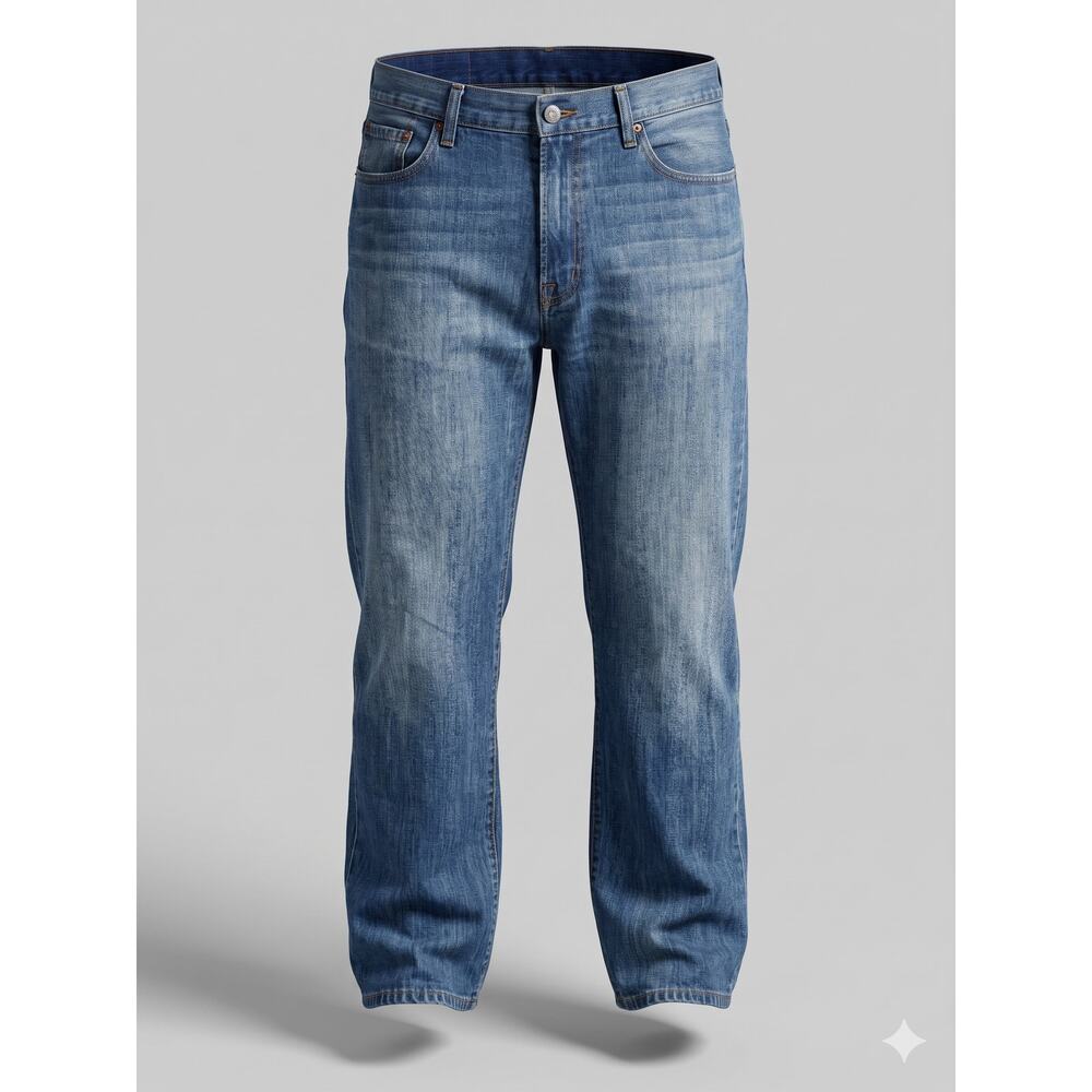 Lucky Brand Mens 38 x 29 181 Relaxed Straight‎ Jeans Western Cowboy Grunge Y2K